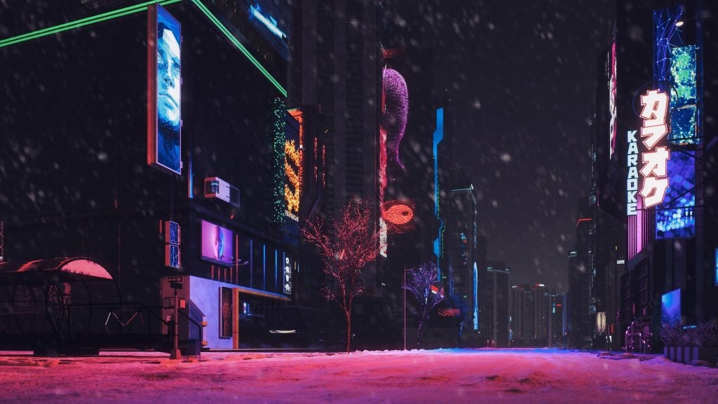 Sci-fi futuristic city 
