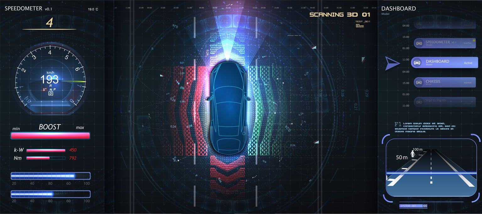 Safety feature braking system designed to avoid car accident, especially at traffic lights. Concept for driver assista