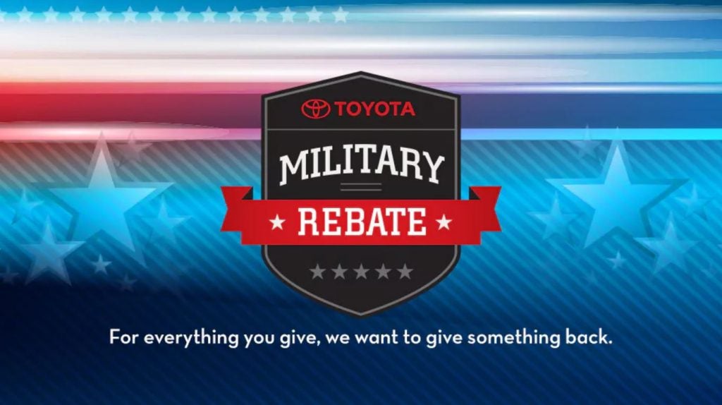 Toyota Military Rebate near Centennial CO