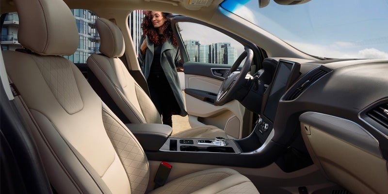A look at the interior of a 2024 Ford Edge in Pataskala OH