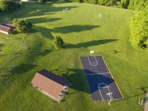 An aerial photo of Pataskala Municipal Park.