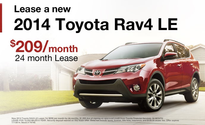 2014 Rav4 Lease