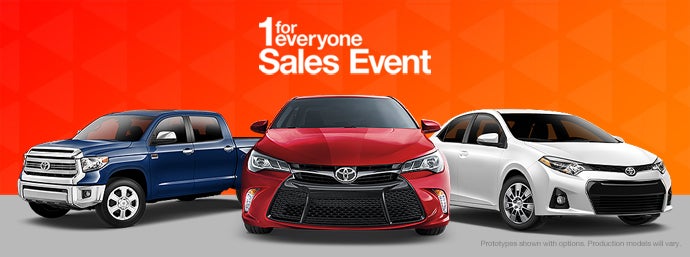 1 for everyone sales Toyota