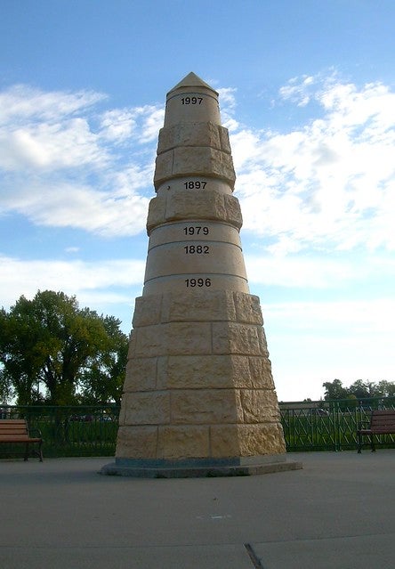 Flood Memorial in Grand Forks