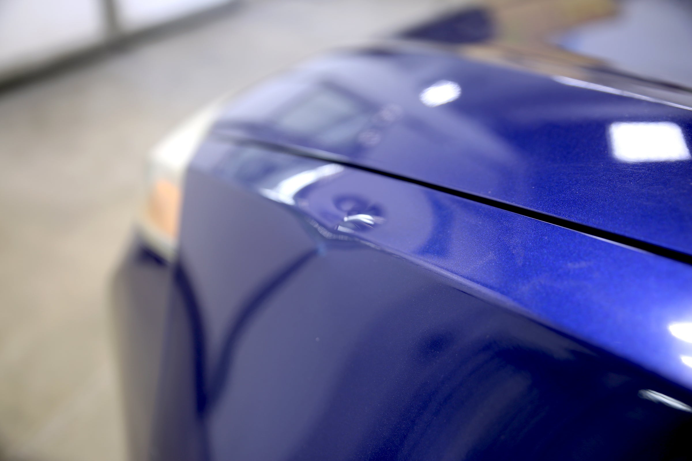 Hail damaged vehicle roof