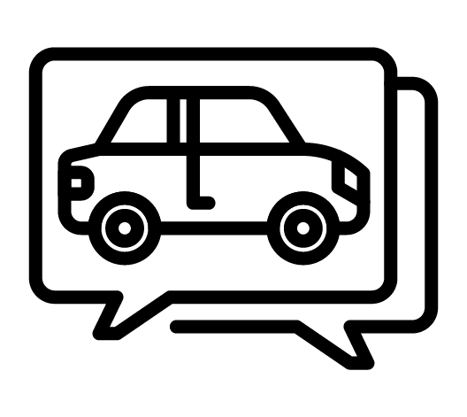 Icon showing messages between Rydell and guest