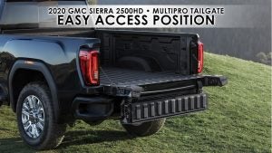 GMC MultiPro Tailgate on the 2020 GMC Sierra 2500HD