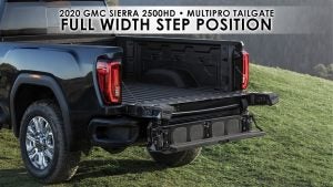 GMC MultiPro Tailgate on the 2020 GMC Sierra 2500HD