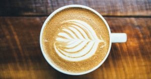 Latte with a lead design | Goldstein Chrysler Jeep Dodge RAM