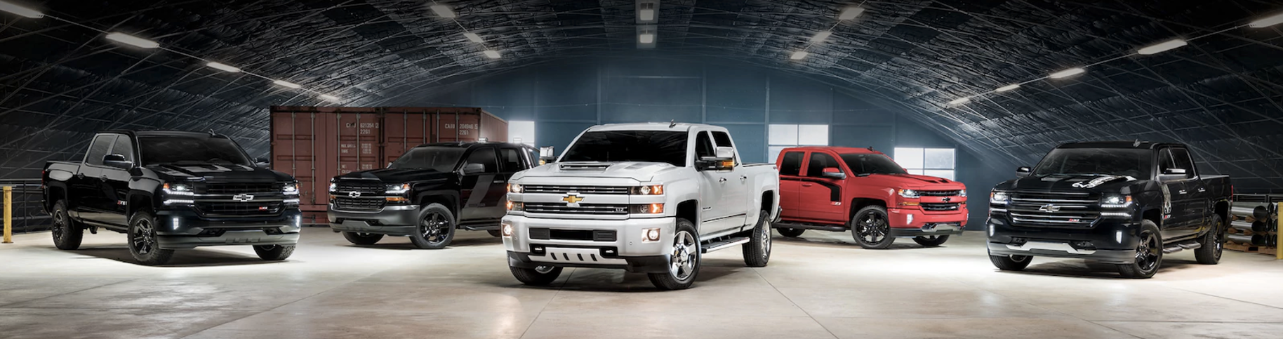 Lineup of Chevy Silverado 1500 Special Edition trims