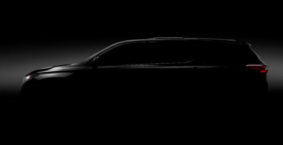 Silhouette of 2018 Chevy Traverse