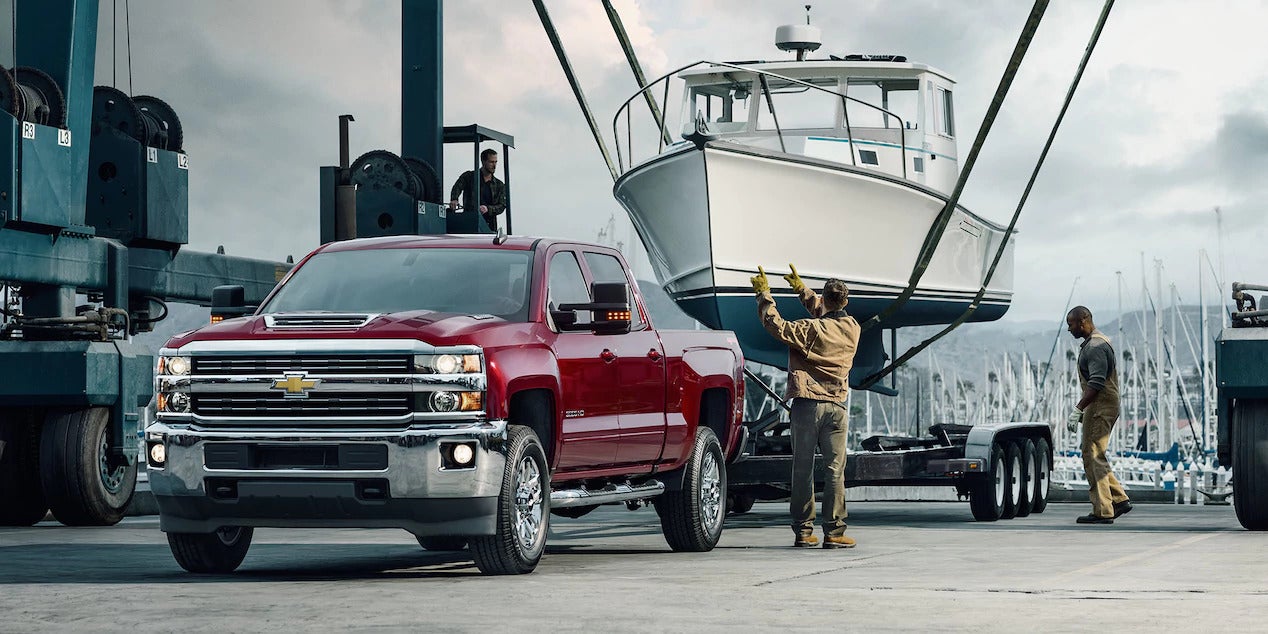 truck by a boat