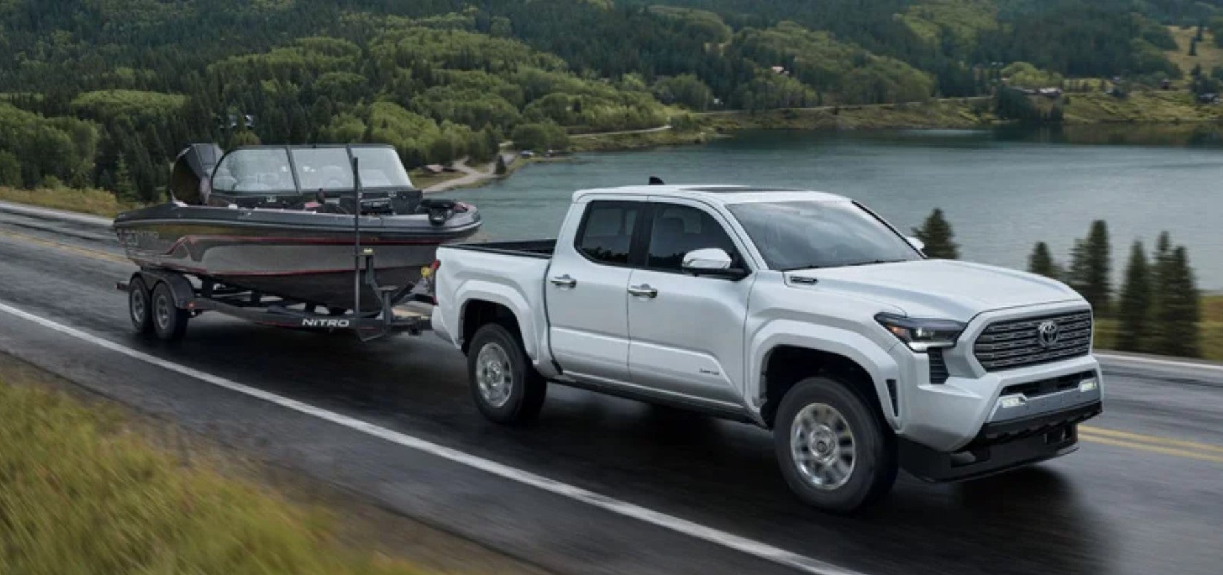 2024 Toyota Tacoma Hauling Boat