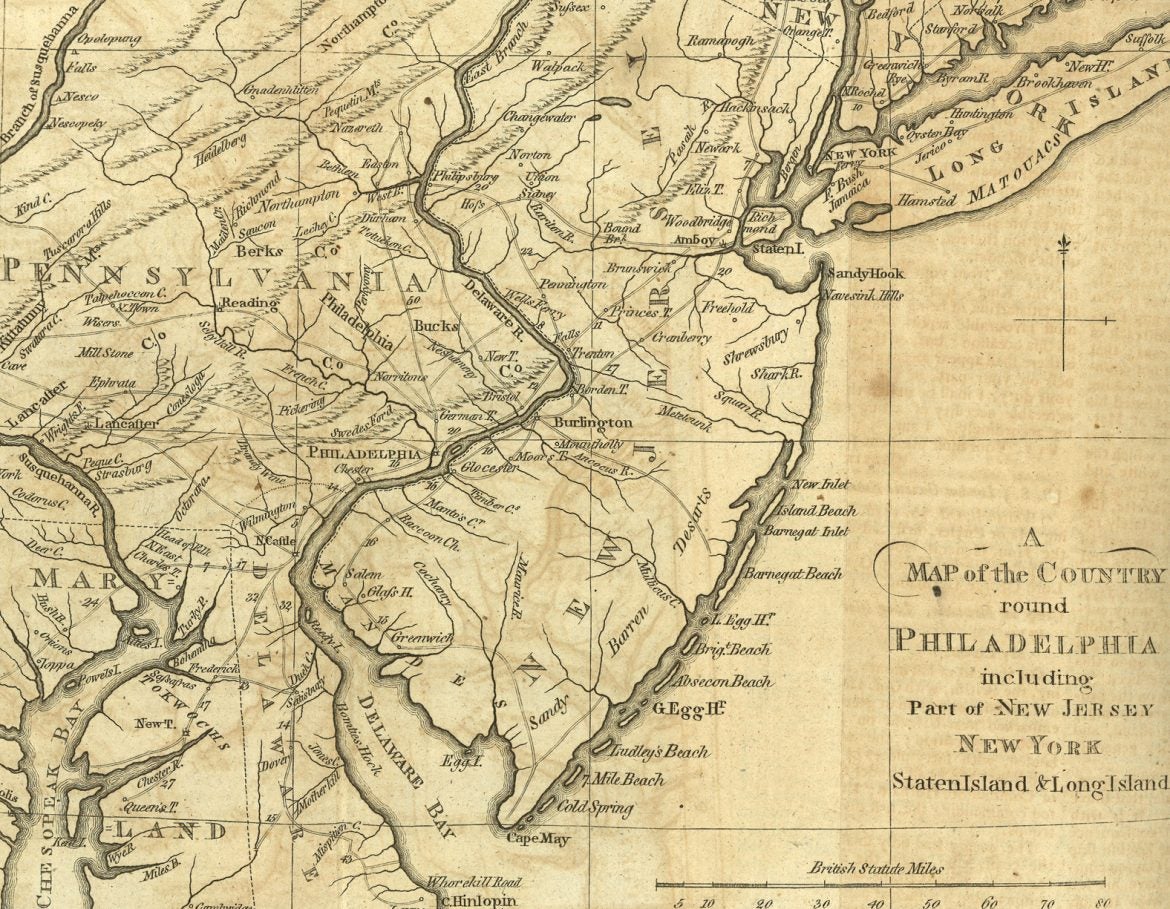 NJ PA Map Courtesy National Park Service