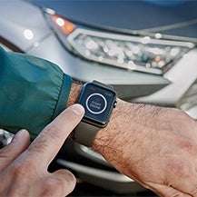 Model Features of the 2021 Toyota RAV4 at Bennett Toyota | Using smart watch to interact with RAV4