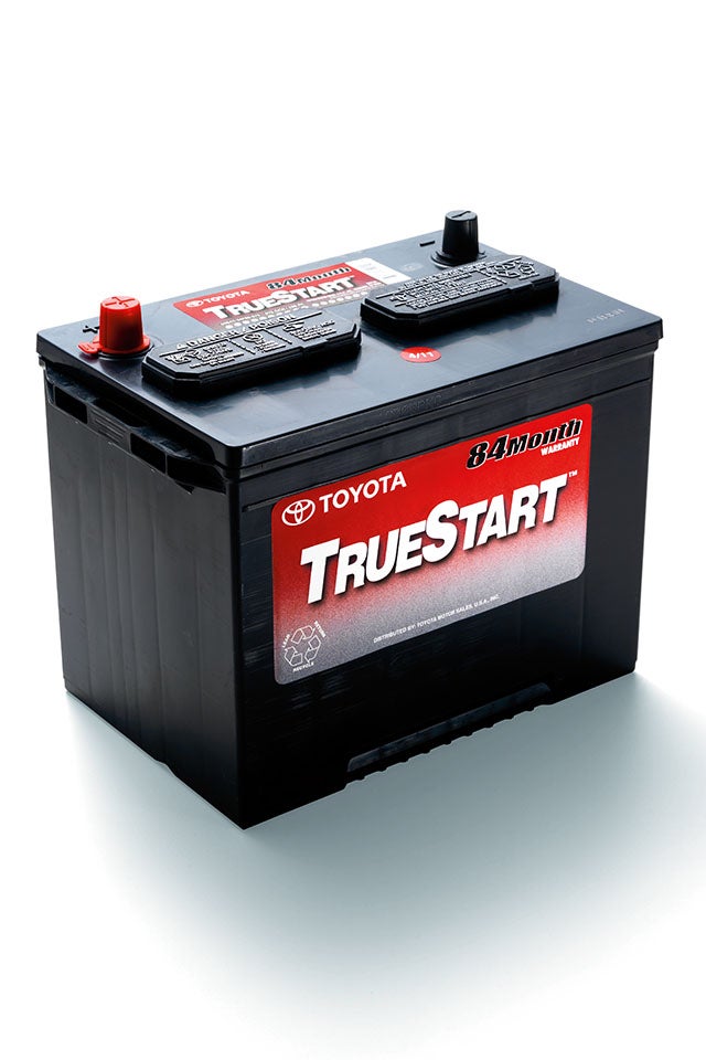 Everything You Need to Know about Your Car Battery at Bennett Toyota | Toyota True Start Battery with White Background