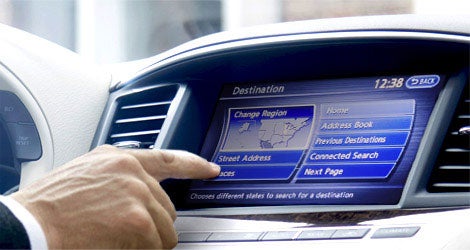 INFINITI InTouch Navigation