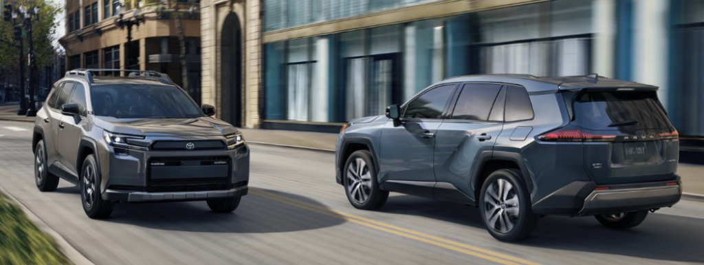 2026 Toyota RAV4 running on street