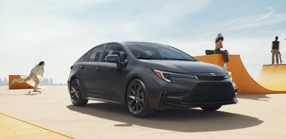 Corolla EV Parked by skate park