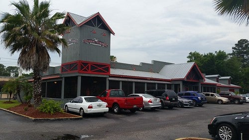 The outside of a BBQ restaurant