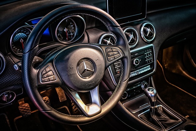 dashboard, car, vehicle, steering system, steering wheel
