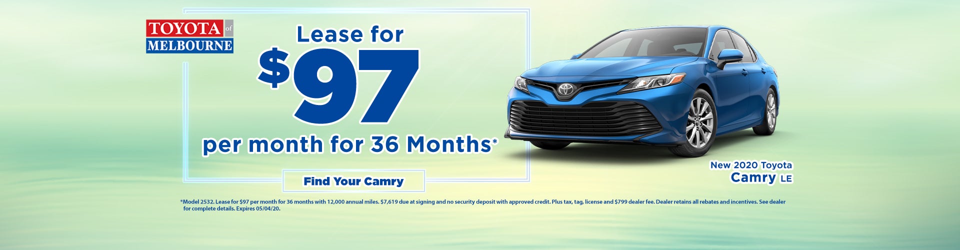 New Toyota Lease Specials Melbourne FL