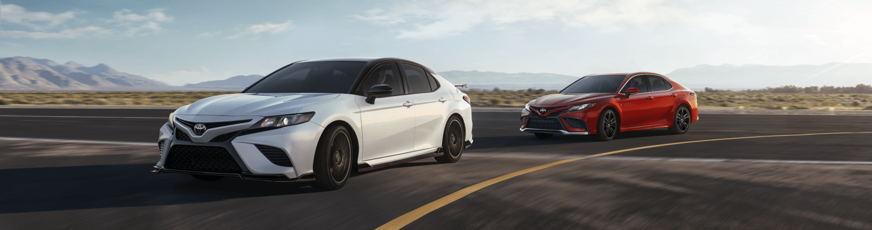 2021 Toyota Camry Multi-Vehicle White Red Track